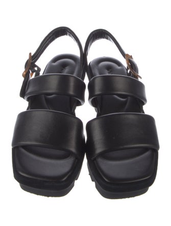 Vince Leather Slingback Sandals