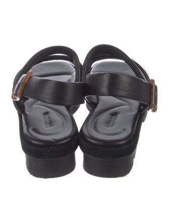 Vince Leather Slingback Sandals