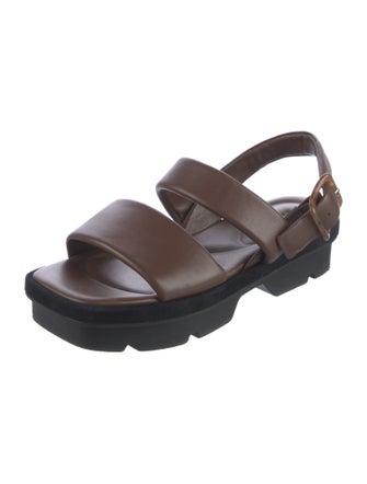 Vince Leather Slingback Sandals