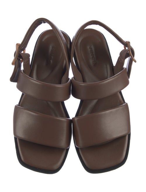 Vince Leather Slingback Sandals