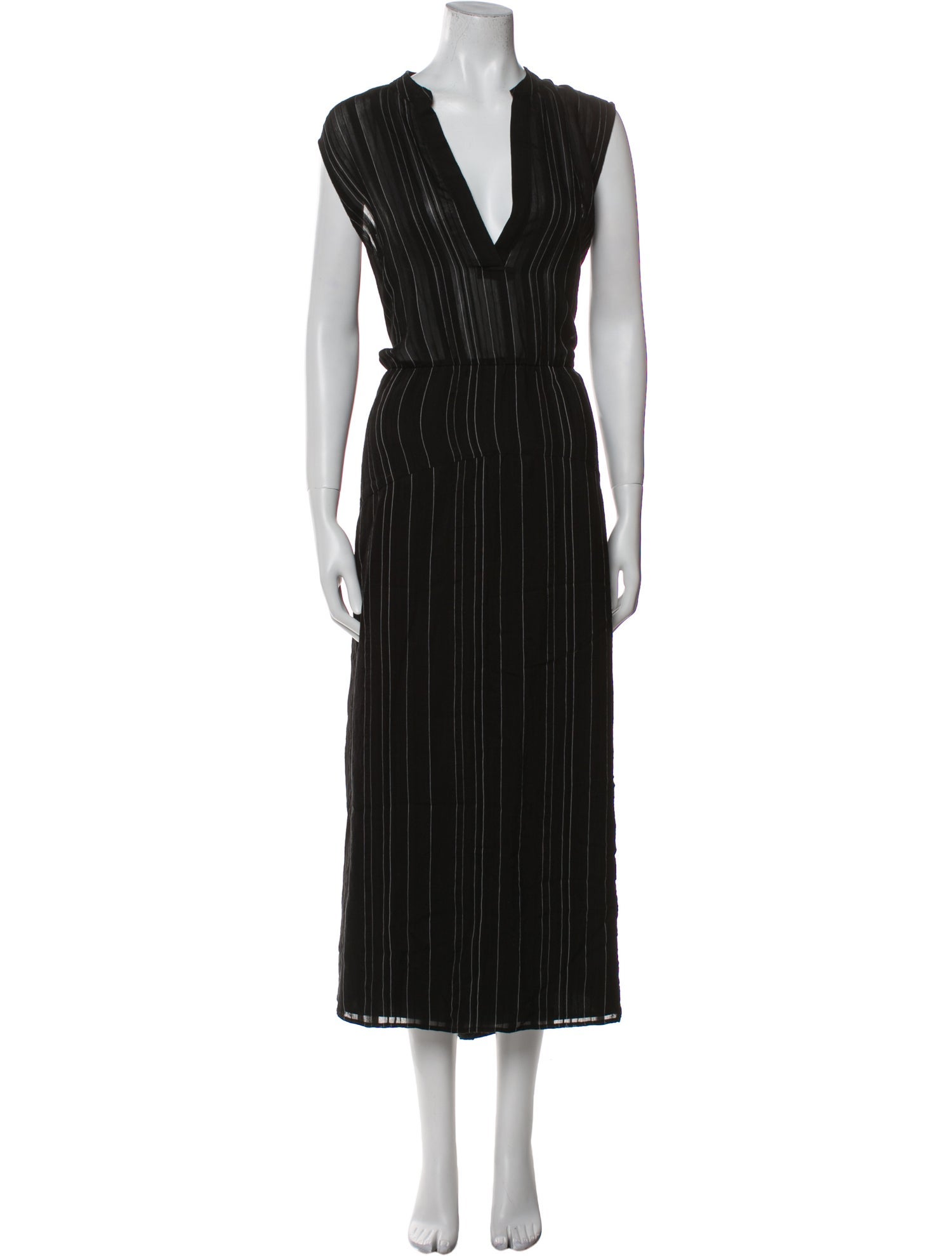 Vince Striped Long Dress