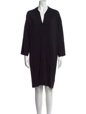 Vince V-Neck Knee-Length Dress