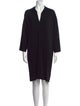 Vince V-Neck Knee-Length Dress