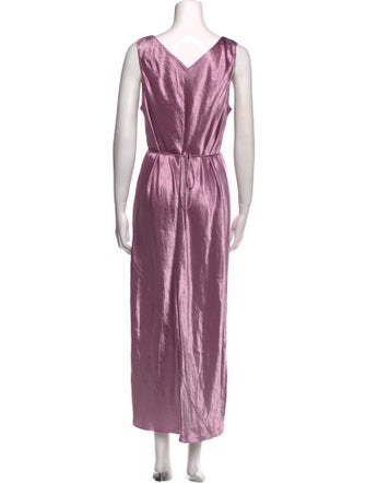 Vince V-Neck Long Dress