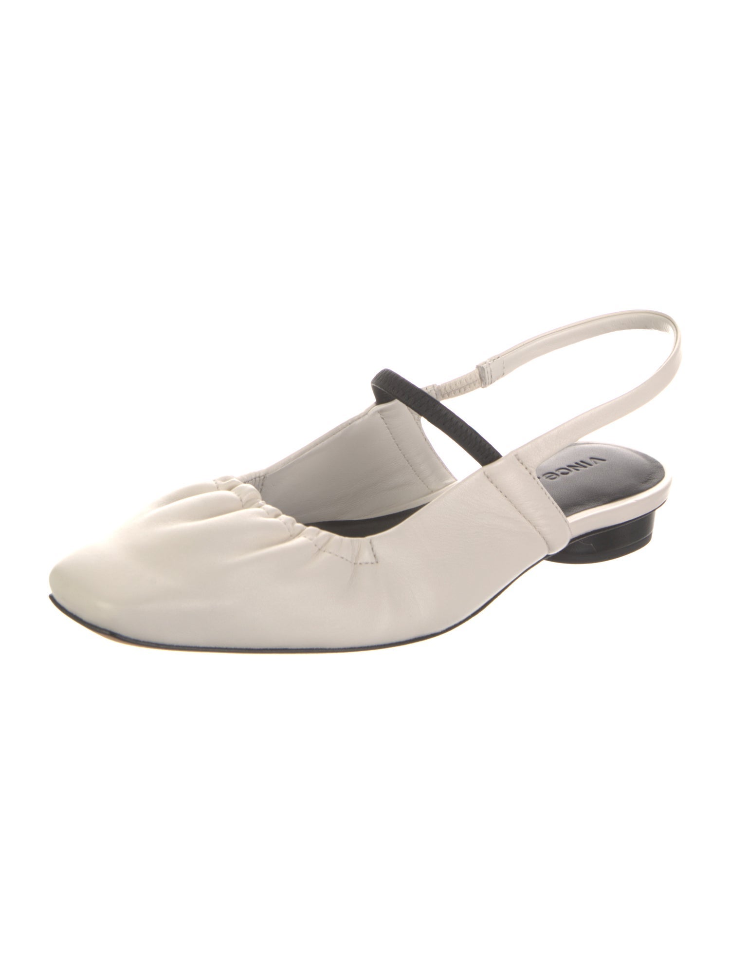 Vince Leather Slingback Flats