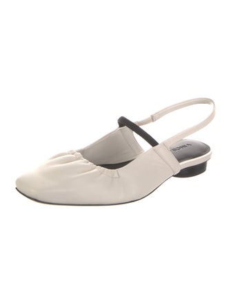 Vince Leather Slingback Flats