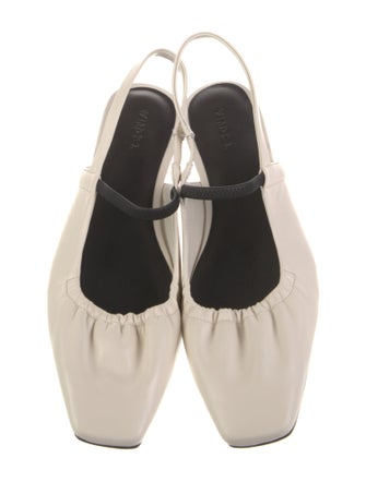Vince Leather Slingback Flats