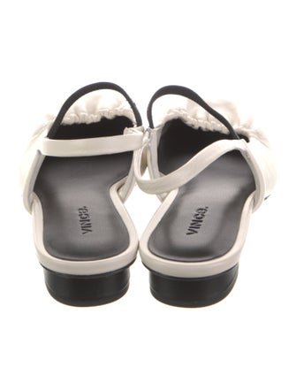 Vince Leather Slingback Flats