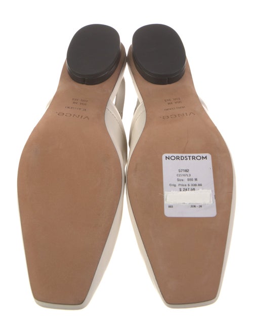 Vince Leather Slingback Flats