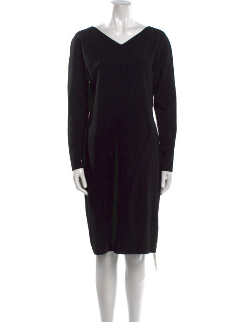 Vince V-Neck Knee-Length Dress