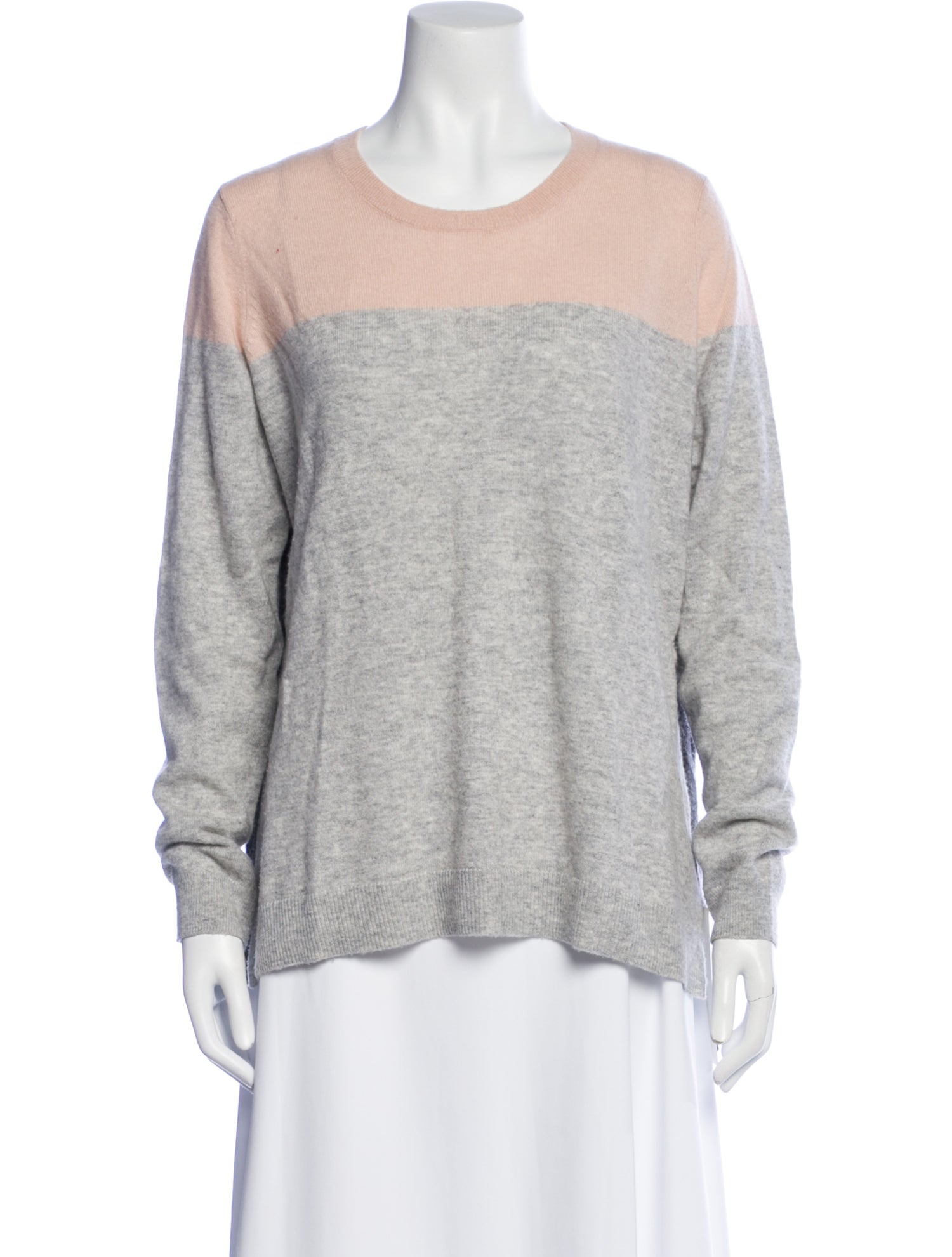 Vince Cashmere Colorblock Pattern Sweater