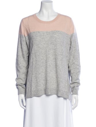 Vince Cashmere Colorblock Pattern Sweater