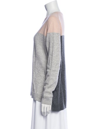 Vince Cashmere Colorblock Pattern Sweater