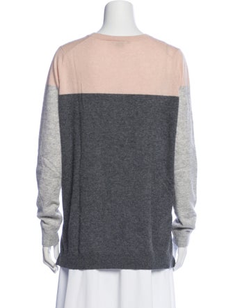 Vince Cashmere Colorblock Pattern Sweater