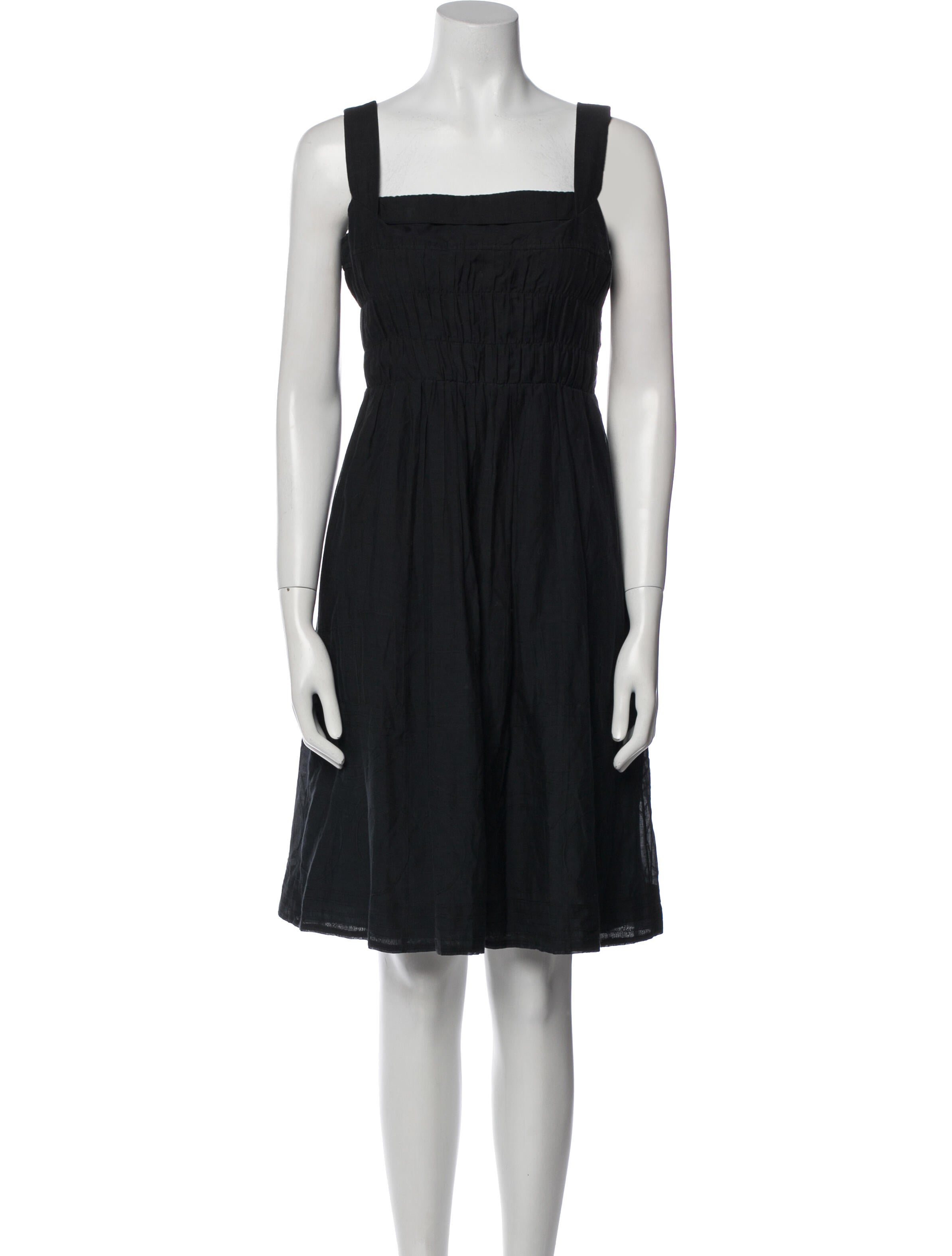 Vince Square Neckline Knee-Length Dress