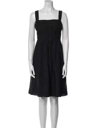 Vince Square Neckline Knee-Length Dress