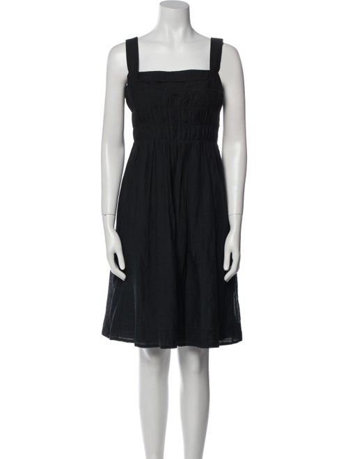 Vince Square Neckline Knee-Length Dress