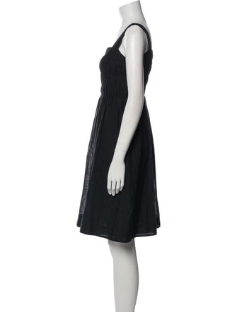 Vince Square Neckline Knee-Length Dress