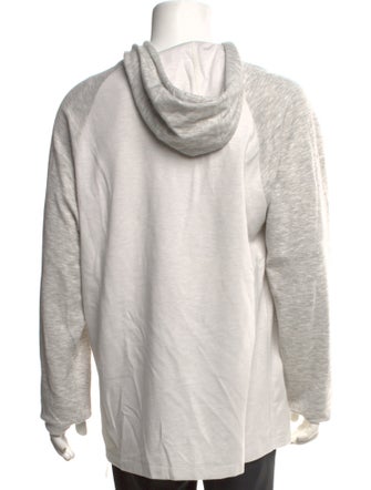 Vince Colorblock Pattern Crew Neck Hoodie