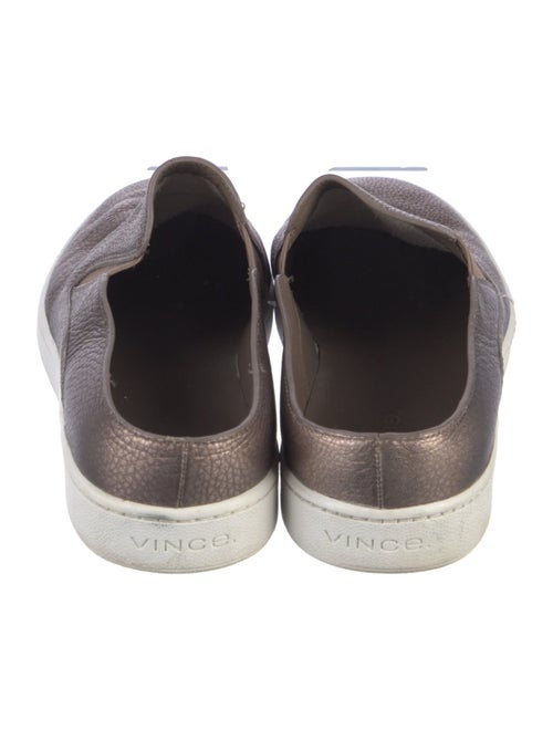Vince Embossed Leather Mules