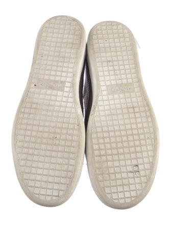 Vince Embossed Leather Mules