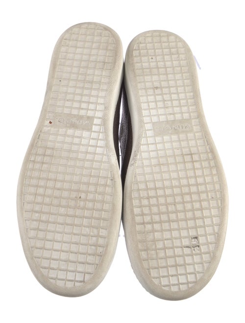 Vince Embossed Leather Mules