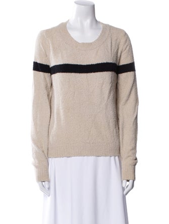 Vince Striped Scoop Neck Sweater