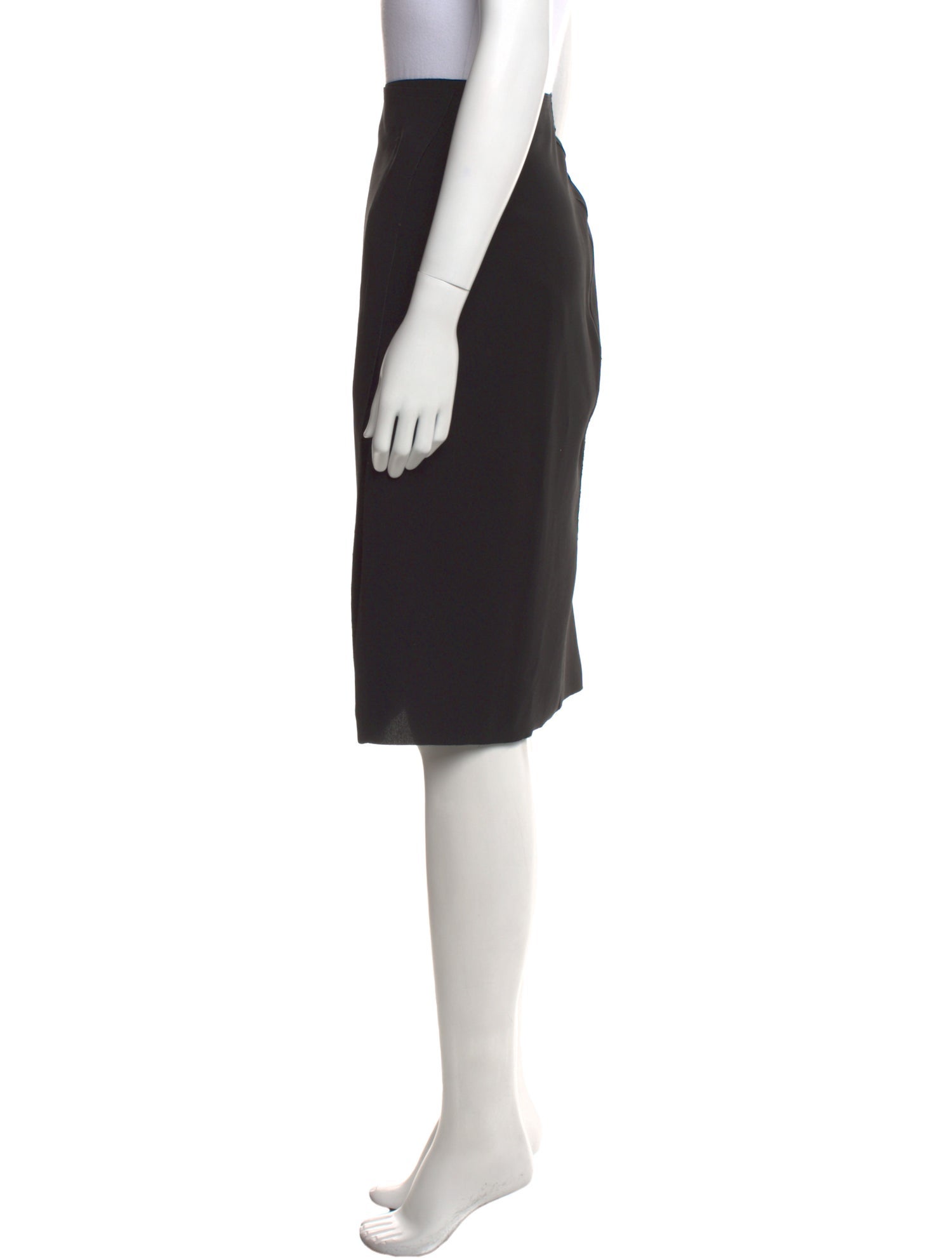 Vince Pleated Accents Knee-Length Skirt