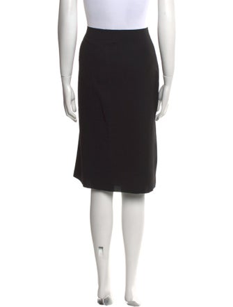 Vince Pleated Accents Knee-Length Skirt