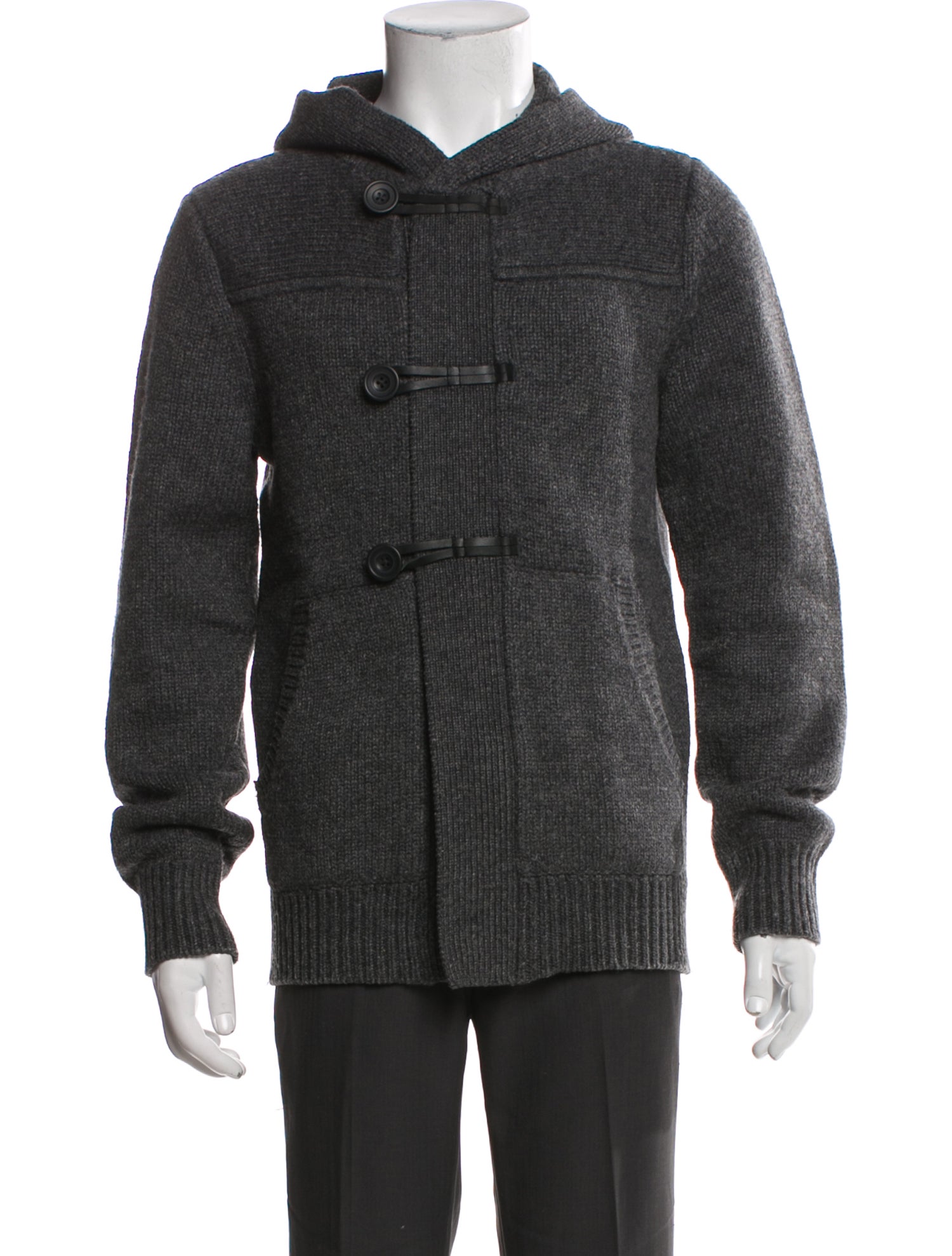 Vince Wool Mock Neck Cardigan