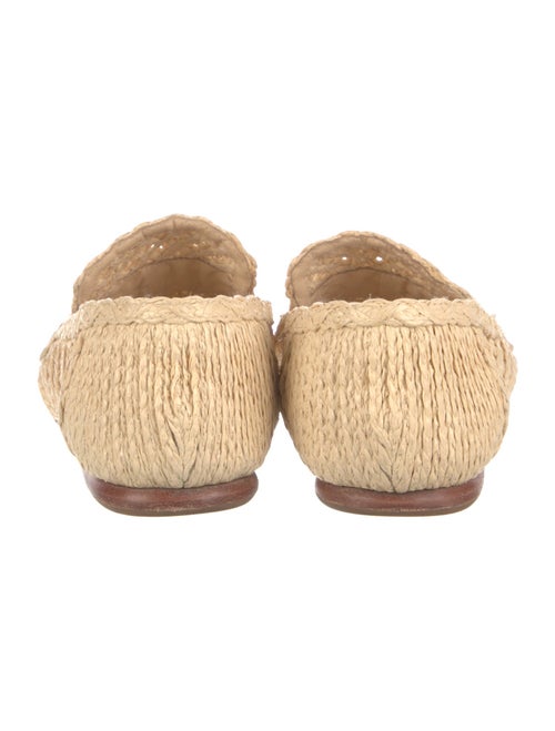 Vince Straw Lace Pattern Loafers