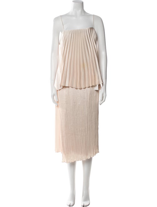 Vince Striped Pleated Accents Skirt Set