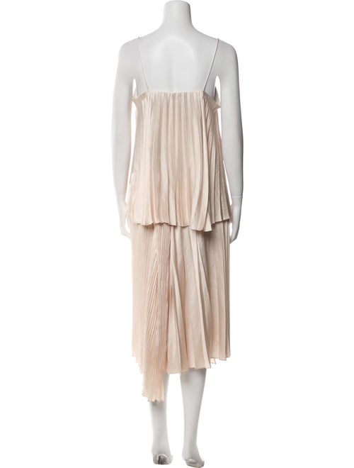 Vince Striped Pleated Accents Skirt Set