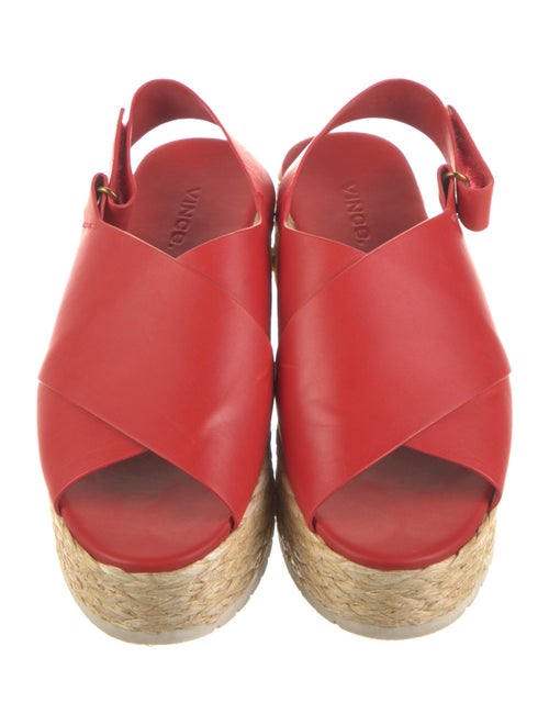 Vince Leather Braided Accents Slingback Flats