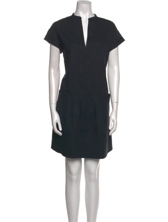 Vince V-Neck Mini Dress