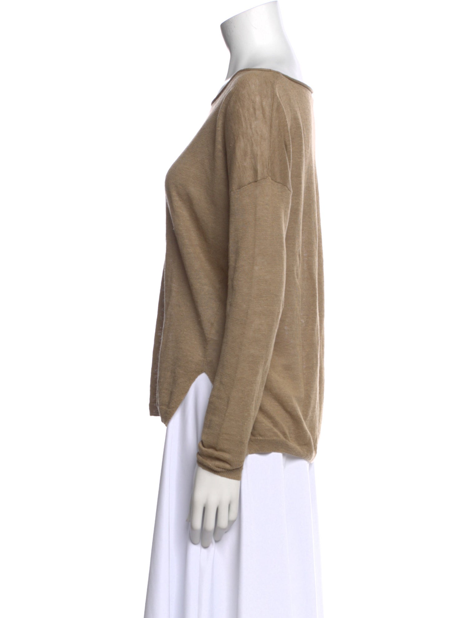 Vince Linen Scoop Neck Sweater