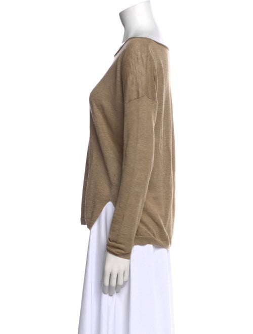 Vince Linen Scoop Neck Sweater