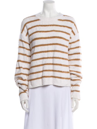 Vince Striped Crew Neck Sweater