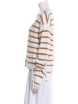 Vince Striped Crew Neck Sweater