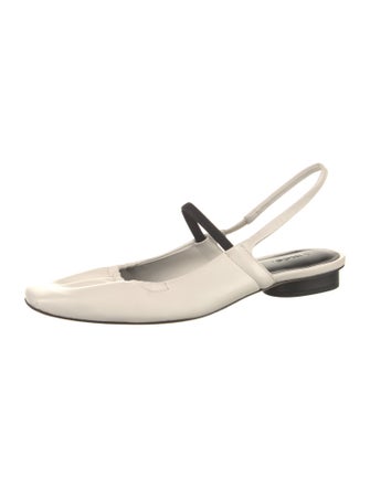 Vince Leather Slingback Flats