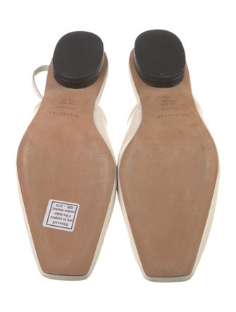 Vince Leather Slingback Flats