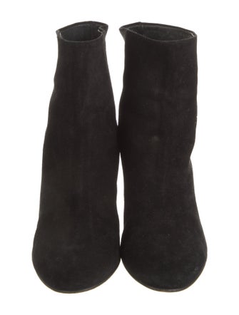 Vince Suede Leather Trim Embellishment Boots