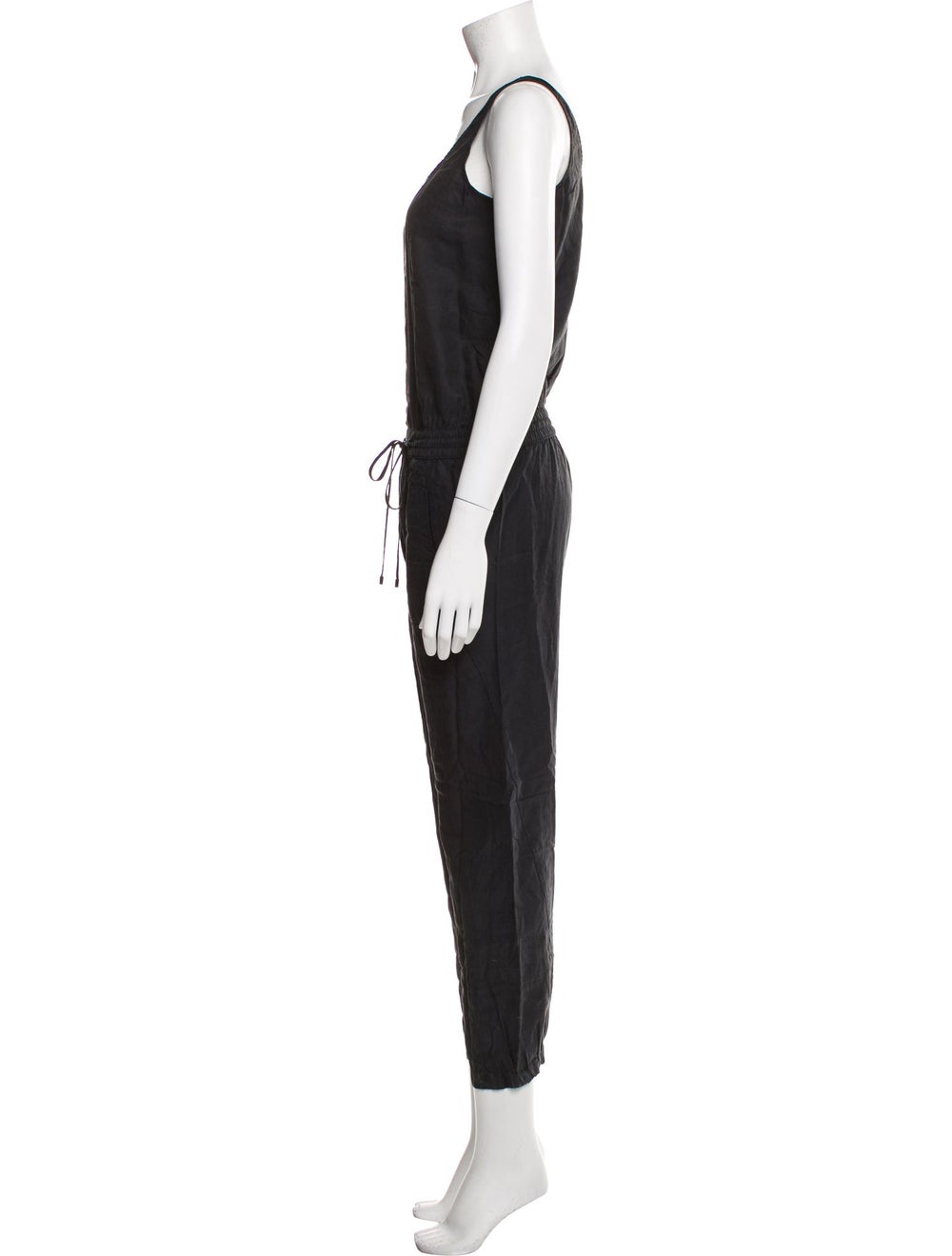 Vince Jumpsuit Black Sleeveless with Scoop Neck - image 2