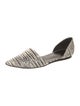 Vince Leather Printed D'Orsay Flats