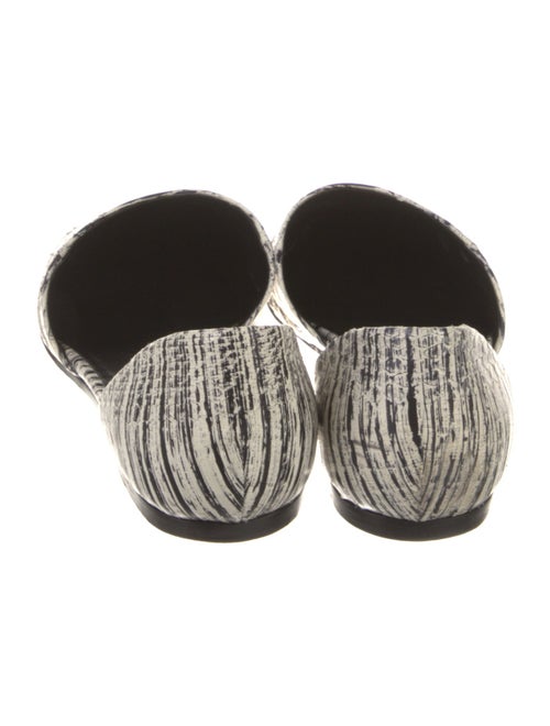 Vince Leather Printed D'Orsay Flats