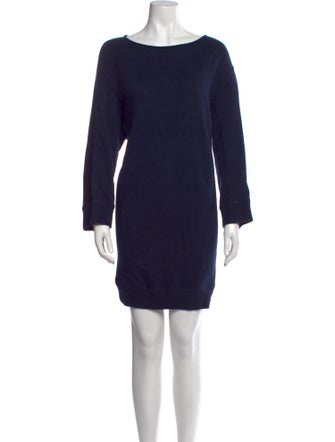 Vince Bateau Neckline Mini Dress