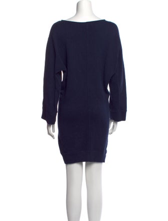 Vince Bateau Neckline Mini Dress