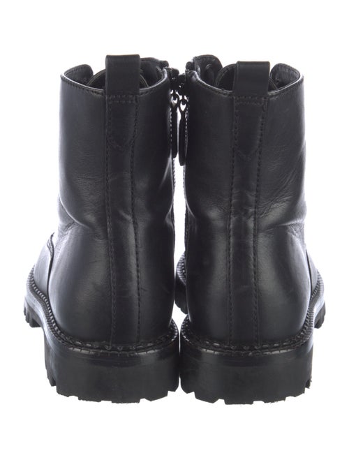 Vince Leather Combat Boots