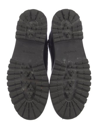 Vince Leather Combat Boots