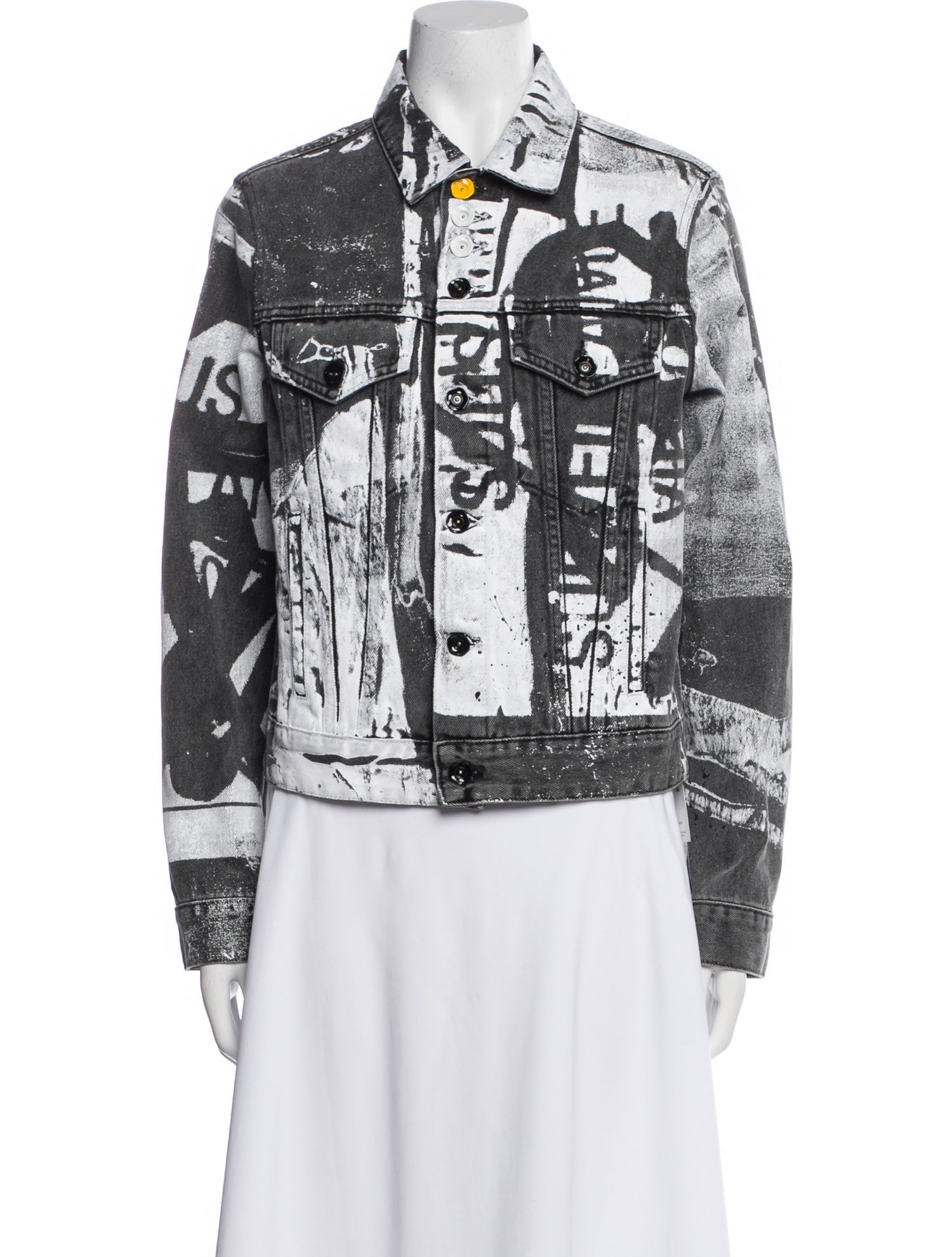 Off-White Printed Denim Jacket